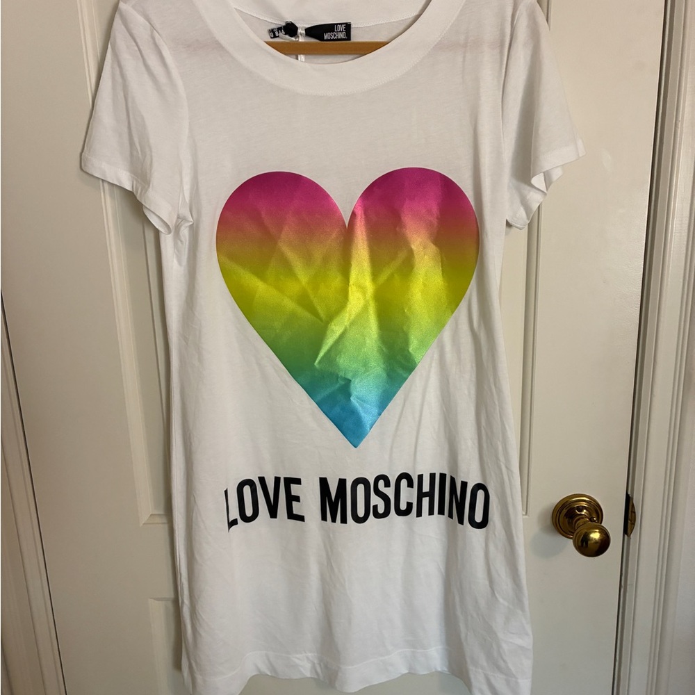 Moschino Multicolor Heart Tee